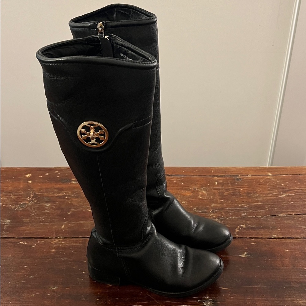 Tory Burch Leather Riding Boots - Picture 4 of 14